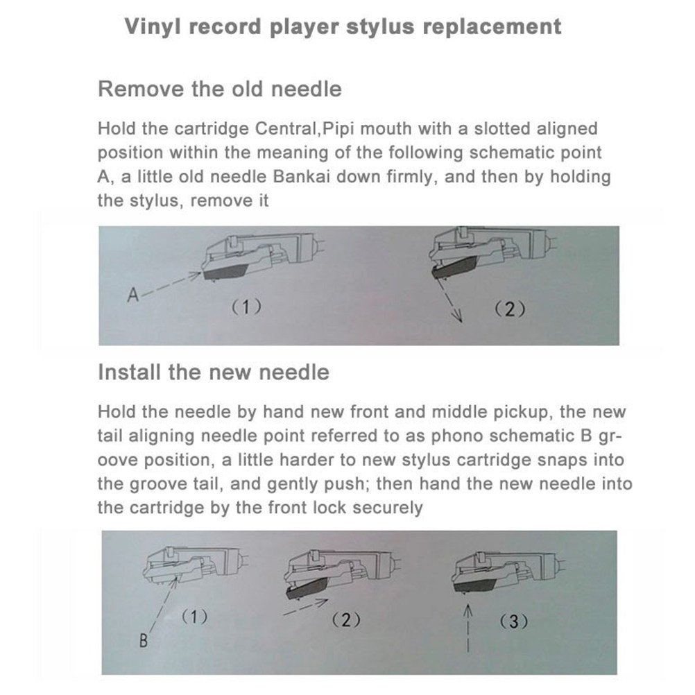 2Pcs Stylus Replacement Needle - Record Player Needle ulasan dan harga