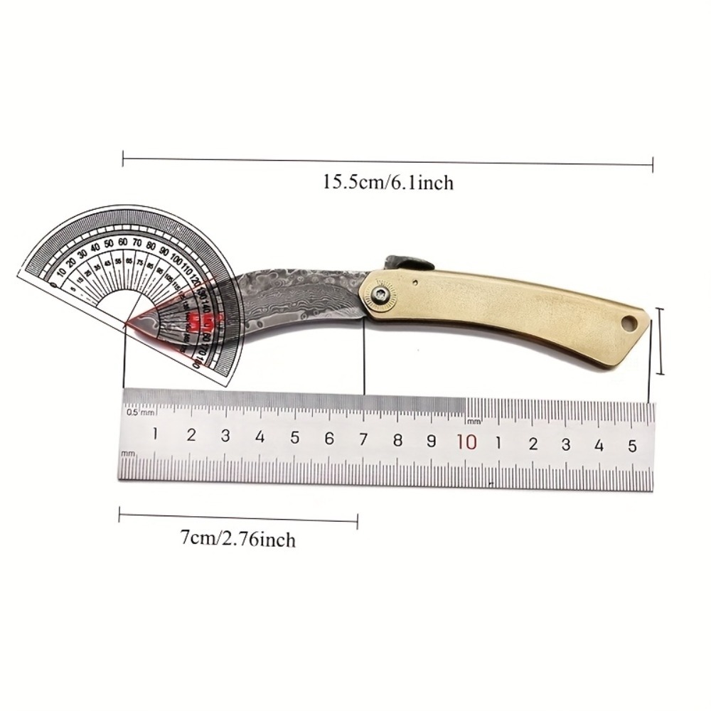 Vintage Brass Handle Folding P - Vintage Collectible Pocket Knives ulasan dan harga