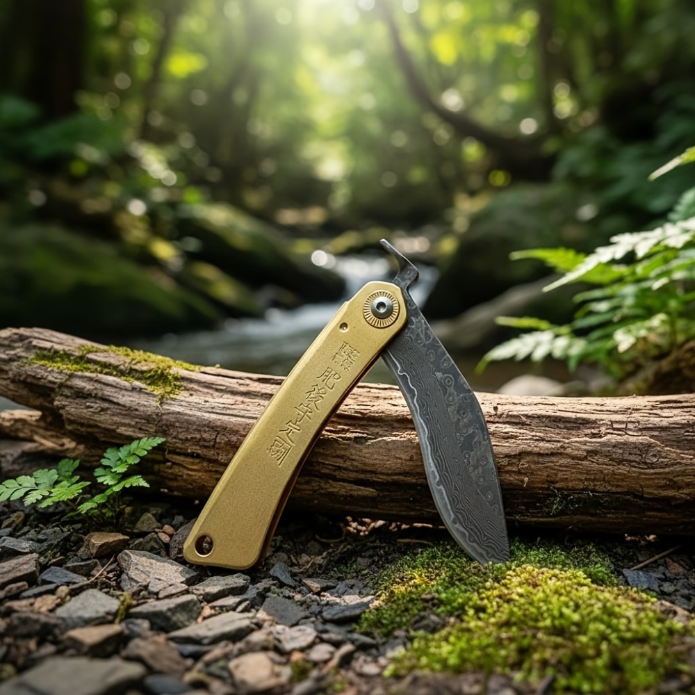 Vintage Brass Handle Folding P - Vintage Collectible Pocket Knives ulasan dan harga