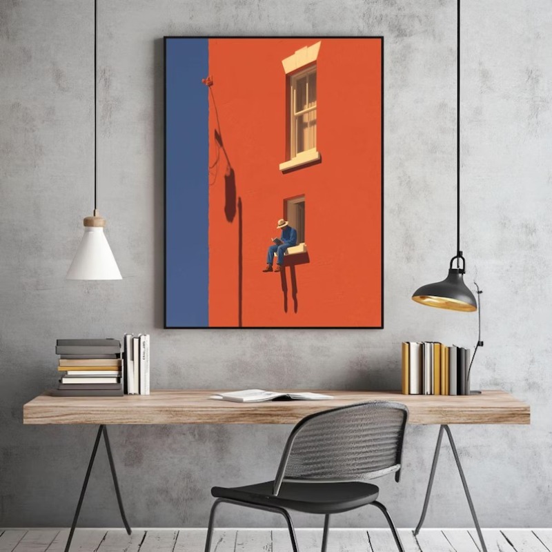 Vintage Minimalist Abstract Wa - Vintage Things Collection ulasan dan harga