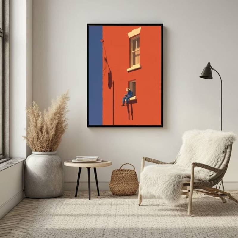 Vintage Minimalist Abstract Wa - Vintage Things Collection ulasan dan harga