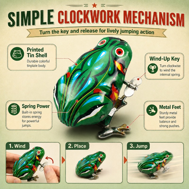 Nostalgic Clockwork Spring Tin - Vintage Collectible Tins ulasan dan harga