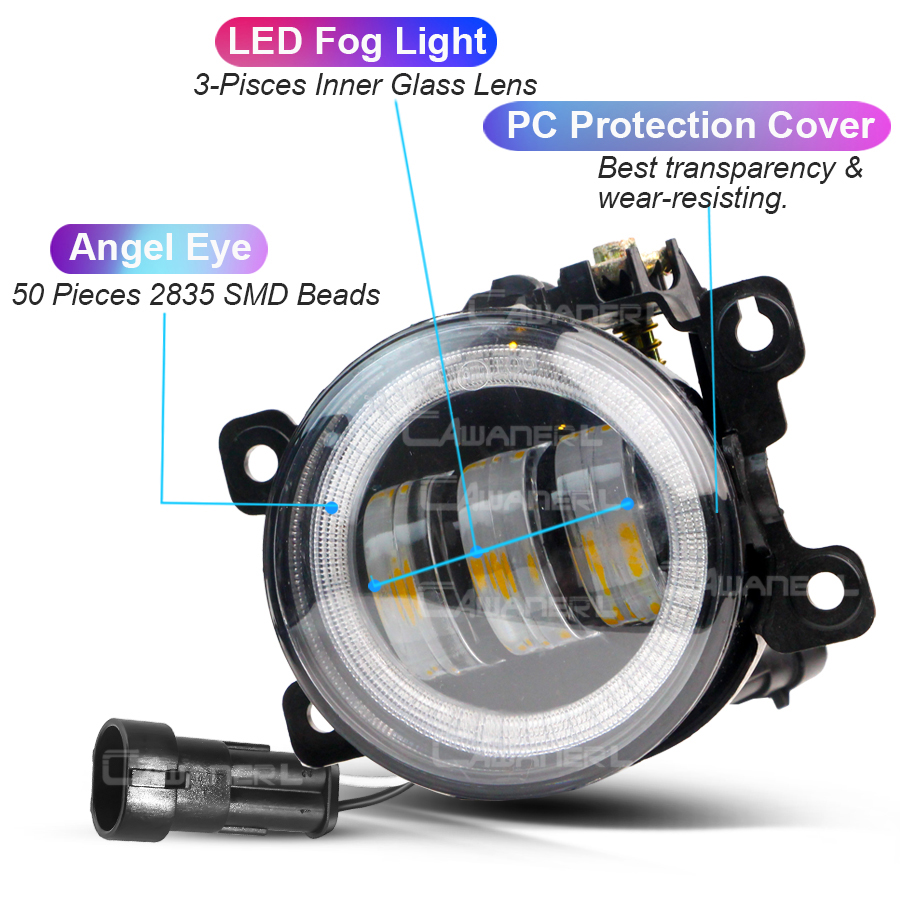 2 X Car Angel Eye LED Lens Fog - Darkroom Enlarger Lens ulasan dan harga