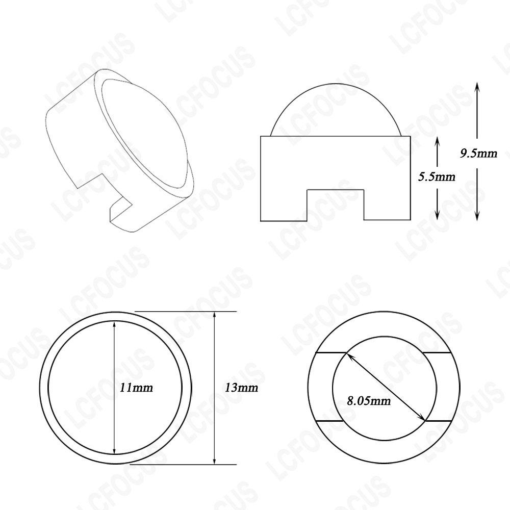 13mm 1W 3W Mini LED Lens 15 30 - Darkroom Enlarger Lens ulasan dan harga
