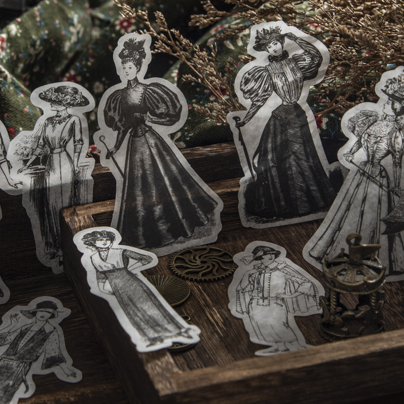 1pack/100pcs Vintage Black Whi - Vintage Things Collection ulasan dan harga