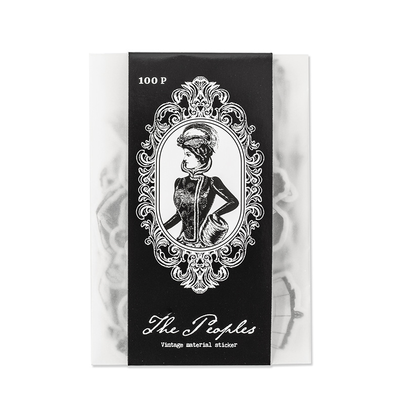 1pack/100pcs Vintage Black Whi - Vintage Things Collection ulasan dan harga