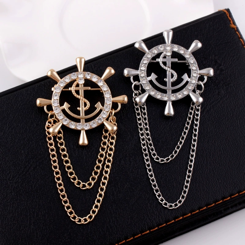 Vintage suit badge, navy style - Vintage Things Collection ulasan dan harga