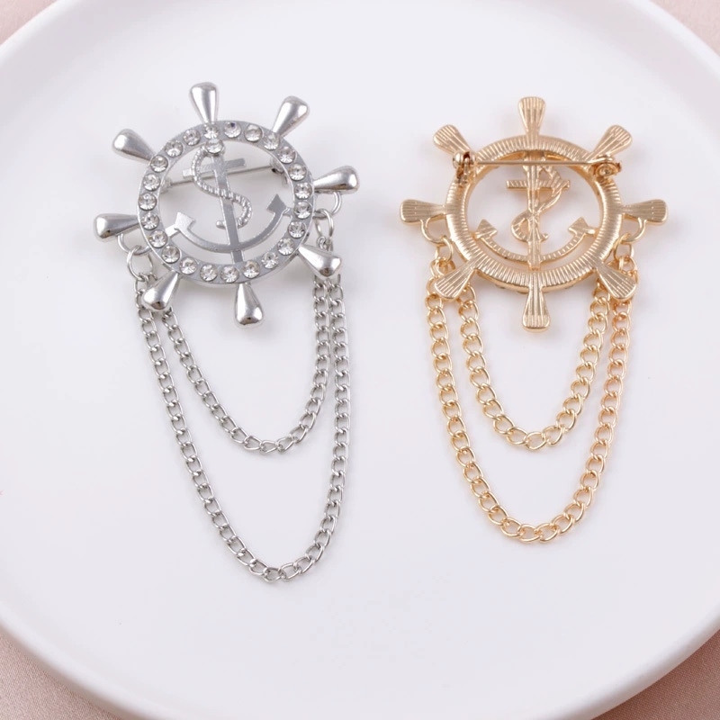 Vintage suit badge, navy style - Vintage Things Collection ulasan dan harga