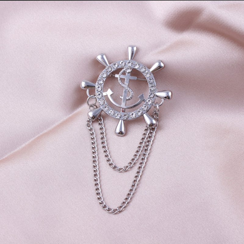 Vintage suit badge, navy style - Vintage Things Collection ulasan dan harga